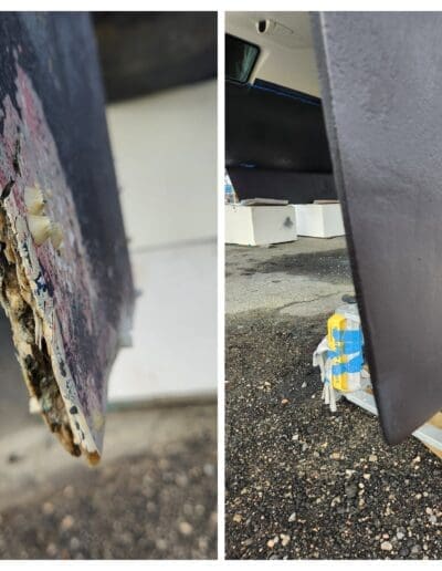 a close up of a piece of metal