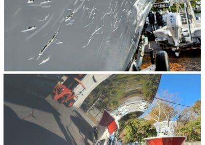 a boat with a trailer