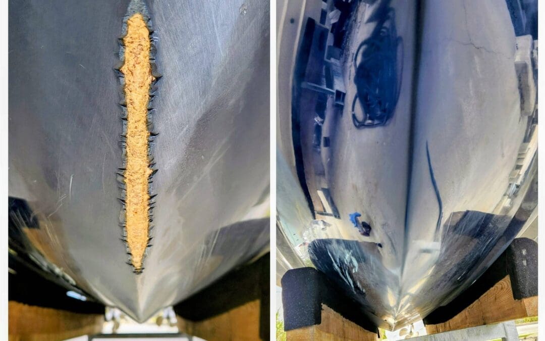 fiberglass boat repair before and after