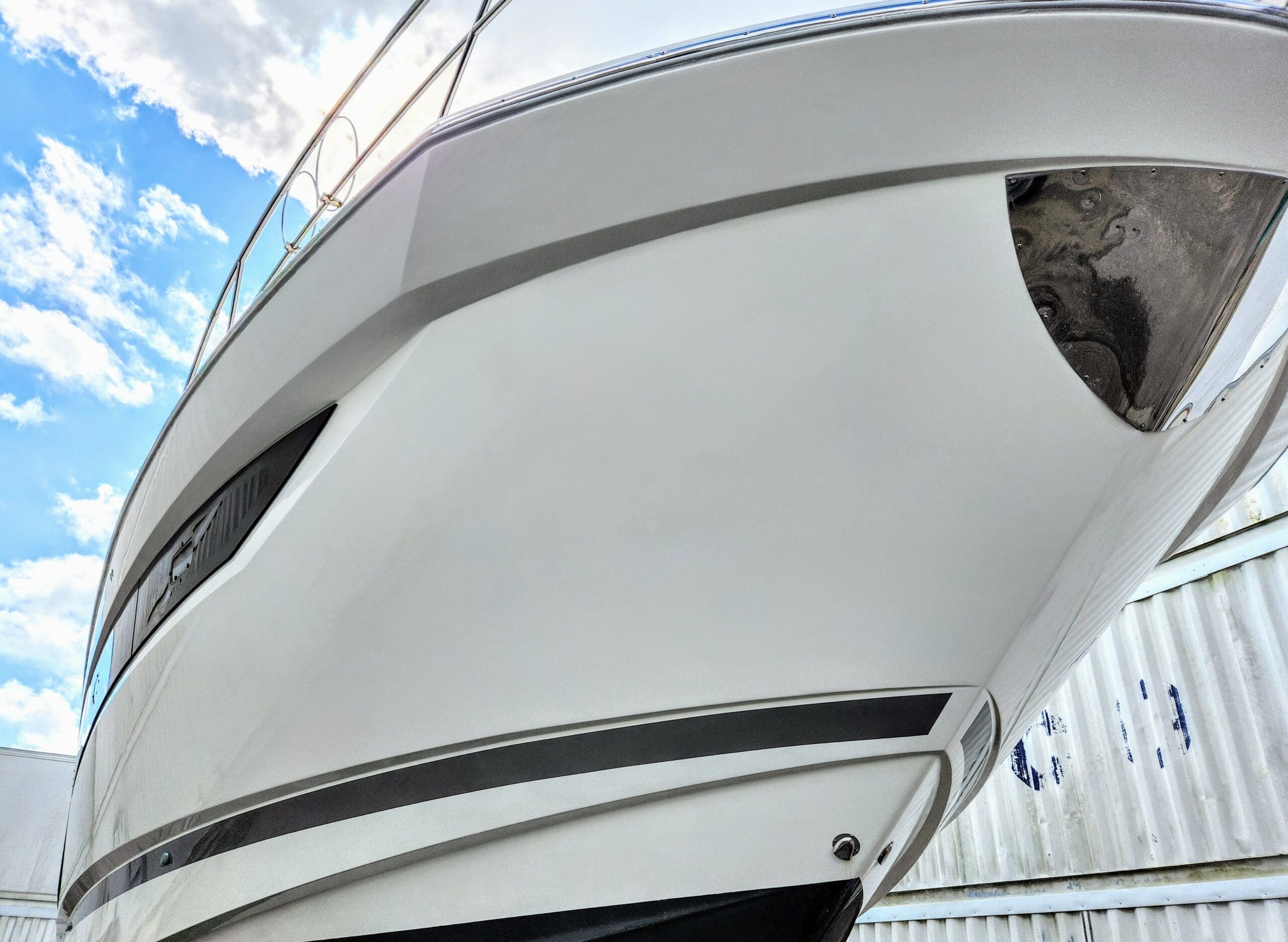 Photo of after the fiberglass repair was completed